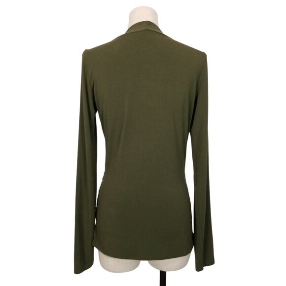 Nomads Hemp Wear Aura Long Sleeve Tee Dark Leaf Green Sz Medium - Picture 4 of 7